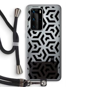 Crazy pattern: Huawei P40 Pro Transparant Hoesje met koord