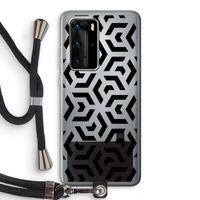 Crazy pattern: Huawei P40 Pro Transparant Hoesje met koord