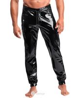 * NOIR handmade PVC herenbroek met rits, H093