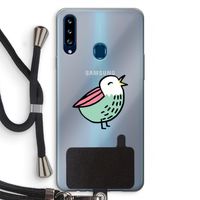 Birdy: Samsung Galaxy A20s Transparant Hoesje met koord