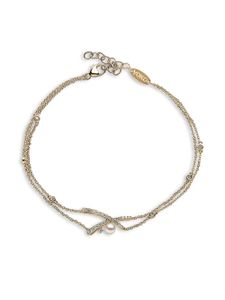 Yoko London bracelet Sleek en or 18ct orné de perles Akoya et diamants