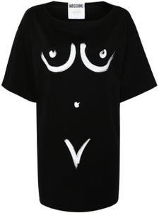 Moschino t-shirt en coton à motif imprimé - Noir