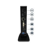 StarTech.com Universele USB 3.0 Laptop Docking Station 2x Video HDMI DVI met Audio Ethernet - thumbnail