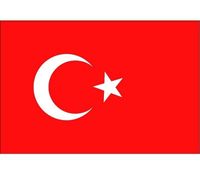 20x Stickertjes Turkije vlag 10 cm   -