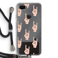 Rock: Pixel 3a Transparant Hoesje met koord