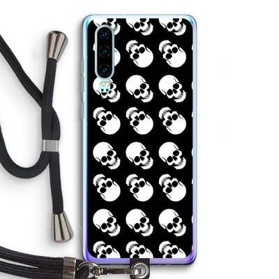 Musketon Skulls: Huawei P30 Transparant Hoesje met koord