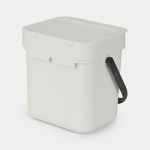 Brabantia Sort & Go afvalbakje 3 liter - Light Grey