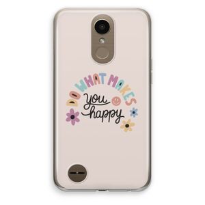 Happy days: LG K10 (2017) Transparant Hoesje