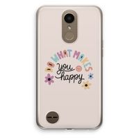 Happy days: LG K10 (2017) Transparant Hoesje
