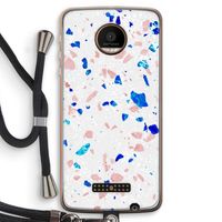 Terrazzo N°6: Motorola Moto Z Force Transparant Hoesje met koord