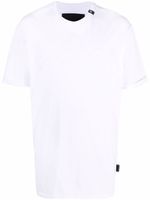 Philipp Plein t-shirt à logo brodé - Blanc