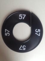 Maatring 9cm zwart/wit 57