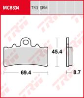 TRW Remblokken, en remschoenen voor de moto, MCB834TRQ Sinter track
