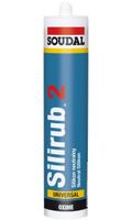 Soudal Silirub 2 | Siliconenkit | Alu-Grijs | 300 ml - 101270