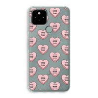 Chicks before dicks: Google Pixel 5 Transparant Hoesje