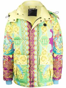 Philipp Plein veste à imprimé baroque - Jaune