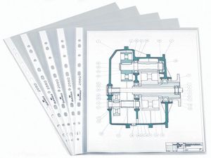 Durable geperforeerde showtas, ft A4, 11-gaats perforatie, 60 micron