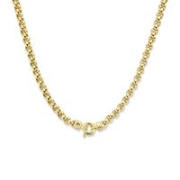 Stijlvol 14k Geelgouden Collier met Jasseron Schakel van 7mm - Draaglengte 45 cm