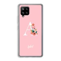 Pink Bouquet: Samsung Galaxy A42 5G Transparant Hoesje - thumbnail