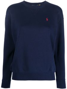 Polo Ralph Lauren sweat à motif Polo Pony brodé - Bleu