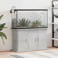 Aquariumstandaard Betongrijs 101x41x58 cm Bewerkt hout