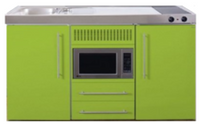 MPM 150 Groen met koelkast en magnetron RAI-952 - thumbnail