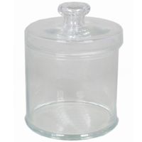Glazen voorraadpot/bewaarpot 4000 ml met deksel 16 x 21 cm - thumbnail