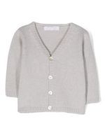 Mariella Ferrari cardigan en maille à col v - Gris