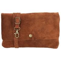 Charm London Suède Overslag Schoudertasje Mariëlle Cognac