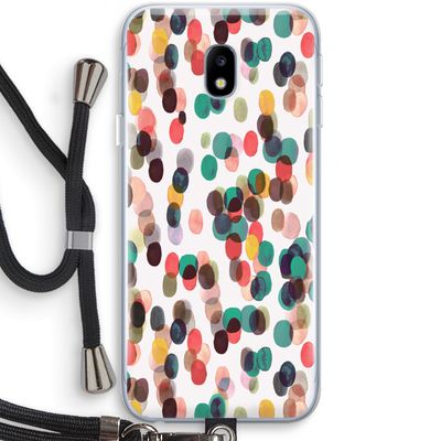 Tropical Dots: Samsung Galaxy J3 (2017) Transparant Hoesje met koord