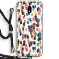 Tropical Dots: Samsung Galaxy J3 (2017) Transparant Hoesje met koord