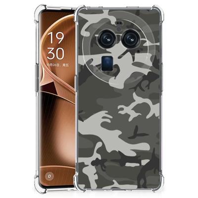OPPO Find X6 Pro Doorzichtige Silicone Hoesje Army Light OPPO Find X6 Pro Doorzichtige Silicone Hoesje Army Light