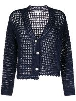 Vince cardigan en crochet - Bleu - thumbnail