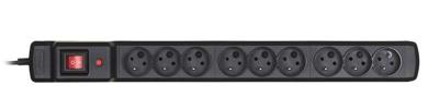 Activejet ACJ COMBO 9GN 1,5M power uitbreiding 9 AC-uitgang(en) Binnen Zwart