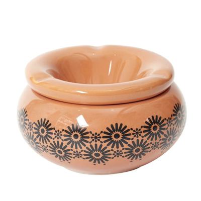 Storm Asbak Marrakesh - Kunststeen - D8 x H5 cm - terra - voor binnen/balkon/serre