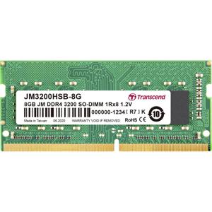 Transcend JetRAM Werkgeheugenmodule voor laptop DDR4 8 GB 1 x 8 GB 3200 MHz 260-pins SO-DIMM JM3200HSB-8G