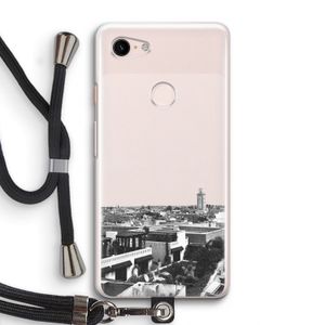 Marrakech Skyline : Pixel 3 Transparant Hoesje met koord
