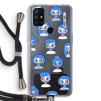 Gezichtjes: OnePlus Nord N10 5G Transparant Hoesje met koord