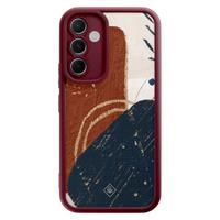 Samsung Galaxy A55 rode case - Abstract terracotta