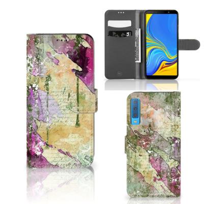 Hoesje Samsung Galaxy A7 (2018) Letter Painting Hoesje Samsung Galaxy A7 (2018) Letter Painting