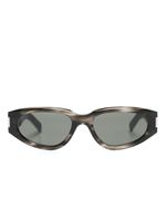 Saint Laurent Eyewear lunettes de soleil à monture ovale - Noir