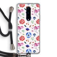 Bloemetjes: OnePlus 8 Transparant Hoesje met koord
