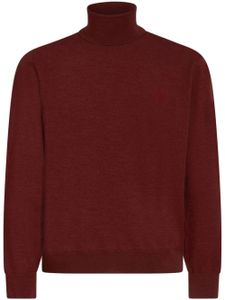 ETRO pull col montant à logo Pegaso brodé - Rouge