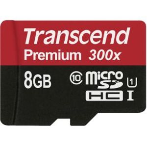 Transcend 8GB microSDHC Class 10 UHS-I flashgeheugen MLC Klasse 10