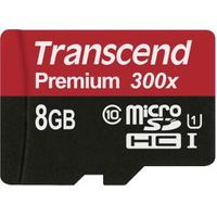 Transcend 8GB microSDHC Class 10 UHS-I flashgeheugen MLC Klasse 10 - thumbnail