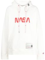 Maison MIHARA YASUHIRO hoodie en coton biologique à imprimé Nasa NASA - Blanc