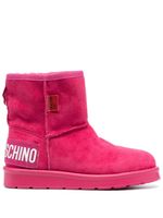 Love Moschino bottines à patch logo - Rose - thumbnail