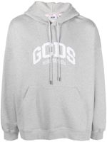 GCDS hoodie en coton à patch logo - Gris - thumbnail