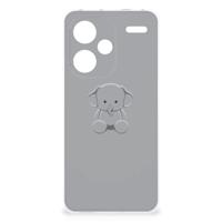 Xiaomi Redmi Note 13 Pro Plus Telefoonhoesje met Naam Grijs Baby Olifant