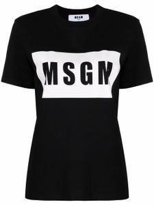 MSGM t-shirt à logo imprimé - Noir